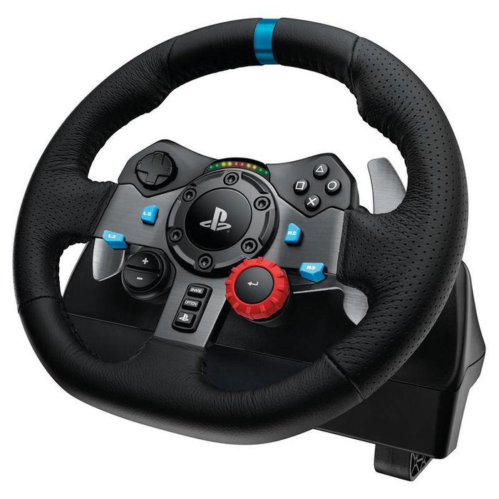 Logitech G29 Driving Force Volante de Carreras con Pedales, Negro, PS5/PS4/PS3/PC